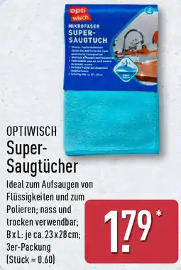 Aldi Nord OPTIWISCH Super Saugtücher Angebot