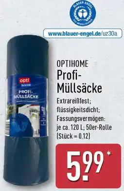 Aldi Nord OPTIHOME Profi Müllsäcke Angebot