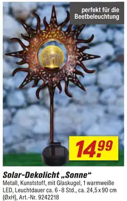 toom Baumarkt Solar-Dekolicht ,,Sonne" Angebot