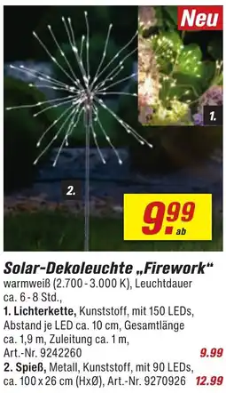 toom Baumarkt Solar-Dekoleuchte ,,Firework" Angebot