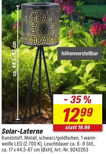 toom Baumarkt Solar-Laterne Angebot