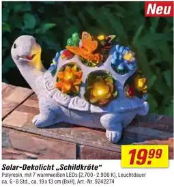 toom Baumarkt Solar-Dekolicht „Schildkröte" Angebot