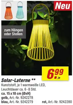 toom Baumarkt Solar-Laterne Angebot