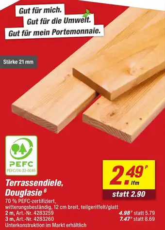 toom Baumarkt Terrassendiele, Douglasie Angebot