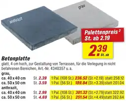 toom Baumarkt Betonplatte Angebot