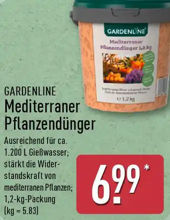 Aldi Nord GARDENLINE Mediterraner Pflanzendünger Angebot