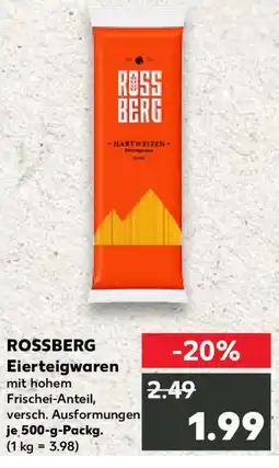 Kaufland ROSSBERG Eierteigwaren Angebot