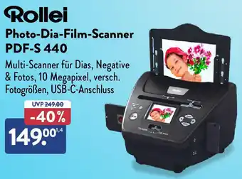 Aldi Nord Rollei Photo-Dia-Film-Scanner PDF-S 440 Angebot