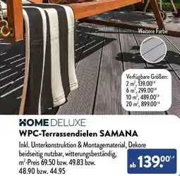 Aldi Nord HOME DELUXE WPC-Terrassendielen SAMANA Angebot