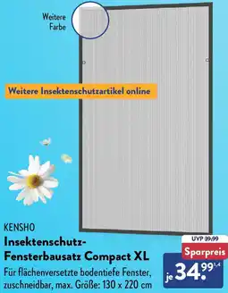 Aldi Nord KENSHO Insektenschutz Fensterbausatz Compact XL Angebot