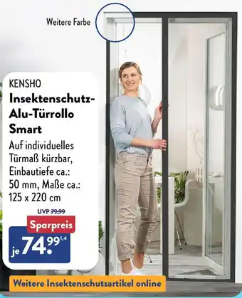 Aldi Nord KENSHO Insektenschutz Alu-Türrollo Smart Angebot