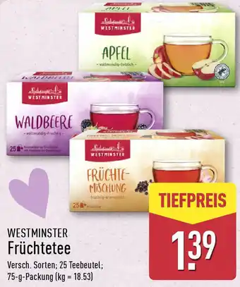 Aldi Nord WESTMINSTER Früchtetee Angebot