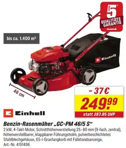 toom Baumarkt Einhell Benzin-Rasenmäher ,,GC-PM 46/5 S" Angebot