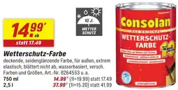 toom Baumarkt Consolan Wetterschutz-Farbe Angebot