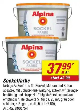toom Baumarkt Alpina Sockelfarbe Angebot
