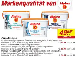 toom Baumarkt Alpina Fassadenfarbe Angebot
