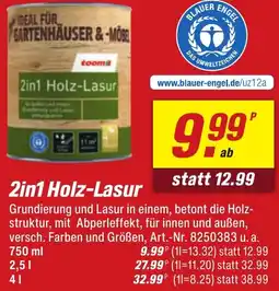 toom Baumarkt 2in1 Holz-Lasur Angebot