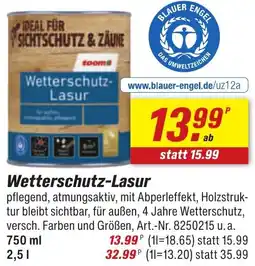 toom Baumarkt Wetterschutz-Lasur Angebot