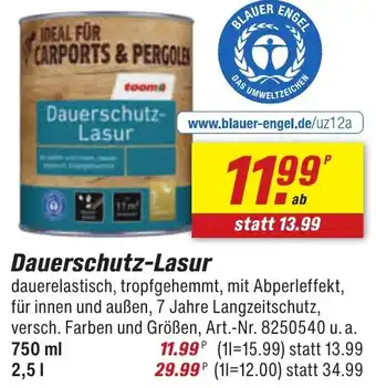 toom Baumarkt Dauerschutz Lasur Angebot