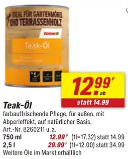 toom Baumarkt Teak-Öl Angebot