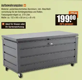 V Baumarkt Aufbewahrungsbox Angebot