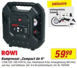 toom Baumarkt ROWI Kompressor ,,Compact Air II" Angebot