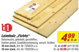 toom Baumarkt b1 Leimholz ,,Fichte" Angebot