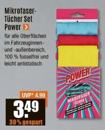 V Baumarkt Mikrofaser- Tücher Set Power Angebot