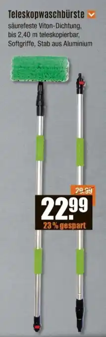 V Baumarkt Teleskopwaschbürste Angebot