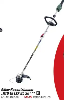 toom Baumarkt Metabo Akku-Rasentrimmer ,,RTD 18 LTX BL 30" Angebot