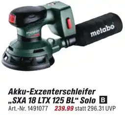 toom Baumarkt Metabo Akku-Exzenterschleifer ,,SXA 18 LTX 125 BL" Solo Angebot