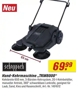toom Baumarkt Scheppach Hand-Kehrmaschine ,,TKM8000" Angebot