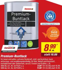 toom Baumarkt Premium-Buntlack Angebot