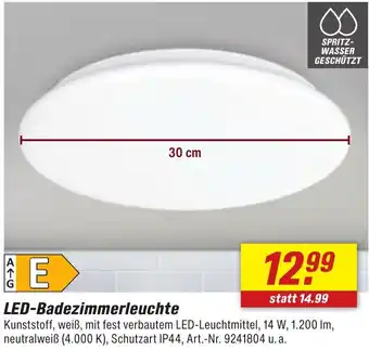 toom Baumarkt LED-Badezimmerleuchte Angebot