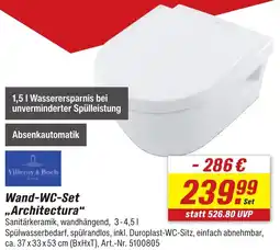 toom Baumarkt Villeroy & Boch Wand-WC-Set ,,Architectura" Angebot