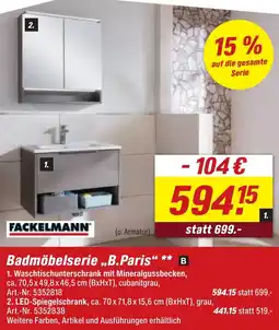 toom Baumarkt FACKELMANN Badmöbelserie ,,B.Paris" Angebot