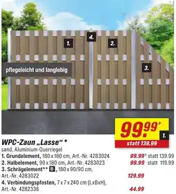 toom Baumarkt WPC-Zaun ,,Lasse“ Angebot