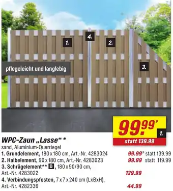 toom Baumarkt WPC-Zaun ,,Lasse“ Angebot