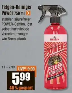 V Baumarkt NIGRIN Felgen-Reiniger Power Angebot