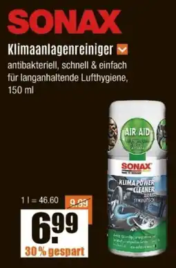 V Baumarkt SONAX Klimaanlagenreiniger Angebot