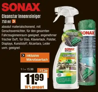 V Baumarkt SONAX Cleanstar Innenreiniger Angebot