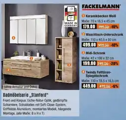 V Baumarkt FACKELMANN Badmöbelserie „Stanford" Angebot