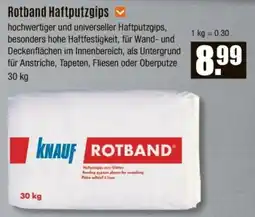 V Baumarkt KNAUF Rotband Haftputzgips Angebot