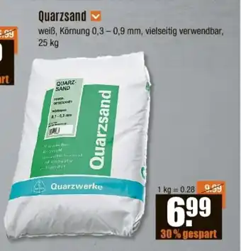 V Baumarkt Quarzsand Angebot