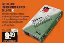 V Baumarkt Garten- und Landschaftsbaubeton GALA-FIX Angebot