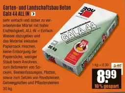 V Baumarkt Garten- und Landschaftsbau Beton Gala 44 ALL IN Angebot