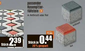 V Baumarkt passender Rasengitterfüllstein Angebot