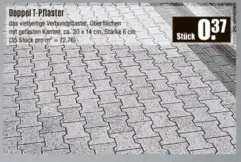 V Baumarkt Doppel T-Pflaster Angebot