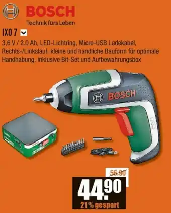 V Baumarkt BOSCH IXO 7 Angebot