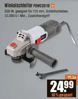 V Baumarkt Winkelschleifer POWC30110 Angebot